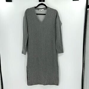 Stateside V-neck Long Sleeve Dress - Gray - XS